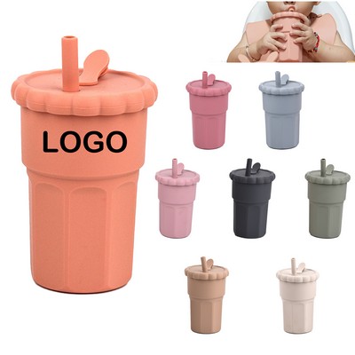 17Oz Silicone Drop-Proof Straw Mug