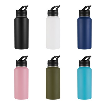 32oz Everyday Carry Stainless Vacuum Bottle with Flip Straw and Handle