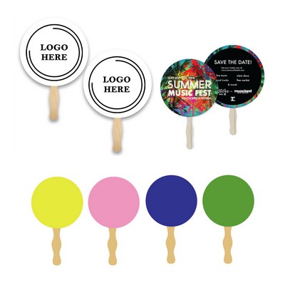 Round Shape Sandwich Hand Fan