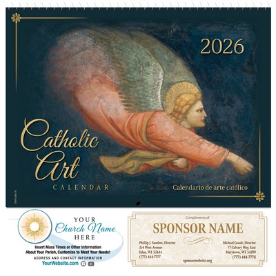 Traditional Catholic Art 2026 Calendar (English/Spanish)