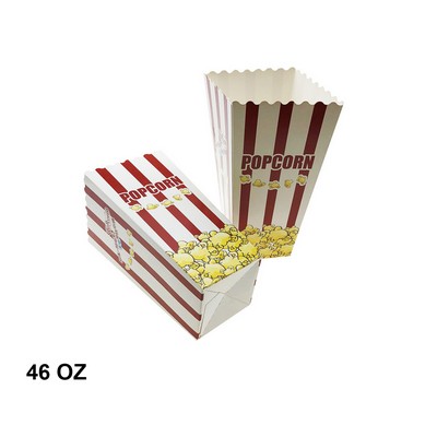 46 Oz. Foldable Popcorn Boxes