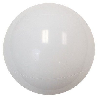 16" Inflatable Solid White Beach Ball