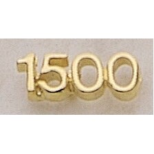 1500 (numeral) Marken Design Cast Lapel Pin (Up to 7/8")