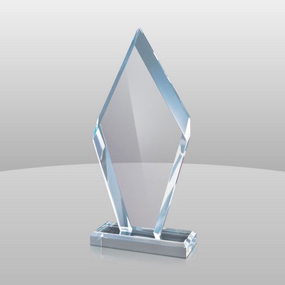 Blue Reverse Bevel Arrowhead Award (10 3/4"x5"x2")