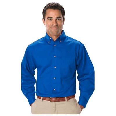 Men's Long Sleeve Scotchgard™ Treated Twill Shirt w/ Patch Pocket