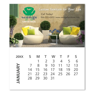 Business Card Magnet with 12-Sheet Calendar