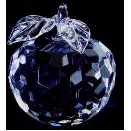 Optic Crystal Apple Figurine