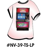 Slot Machine T-Shirt Lapel Pin