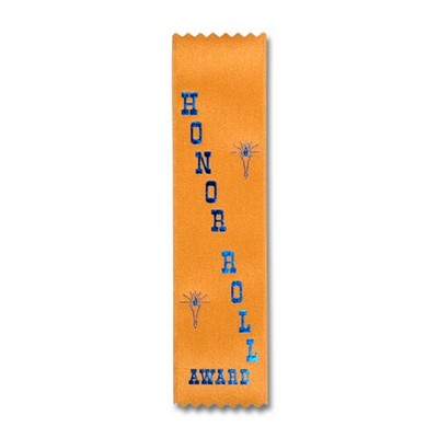 2"x8" Honor Roll Stock Lapel Award Ribbon