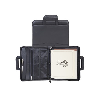 Nappa Leather Binder w/Drop Handles