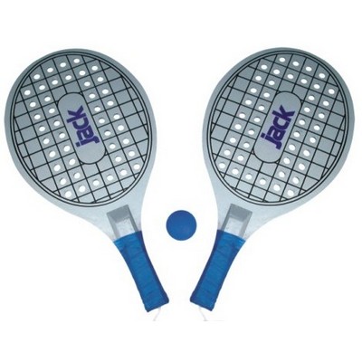 Two-in-One Paddle Ball Game Set