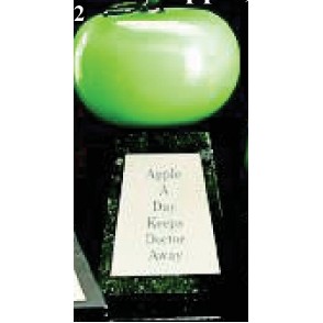 3.5" Hand Blown Green Apple Award