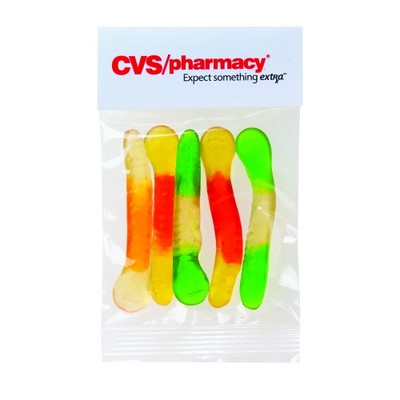 Gummy Worms in Header Bag (1 Oz.)