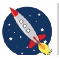 Rocket Ship Stock Temporary Tattoo