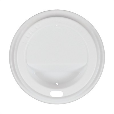 8 oz White Paper Cup Domed Lid - White