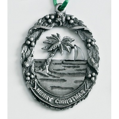 Marken Design Tropical Oval Cast Ornament