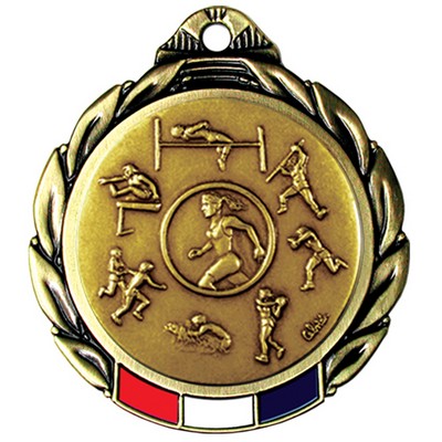 Stock RWB Regency Medal (Track & Field Female) 2 3/4"