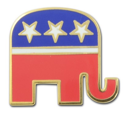 Republican Elephant Lapel Pin