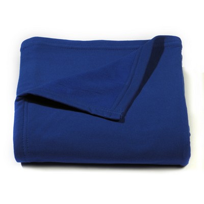 Royal Blue Sweatshirt Jersey Fleece Blanket