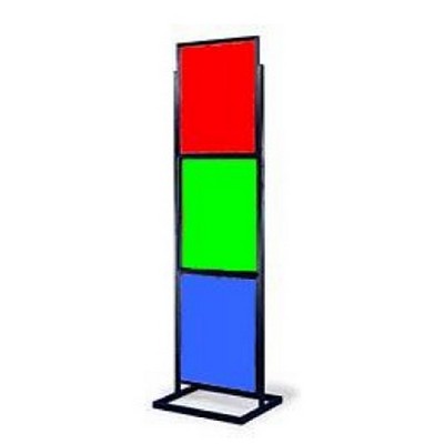 Floor Standing Poster Holder w/Triple Poster Frame (22"x 28")