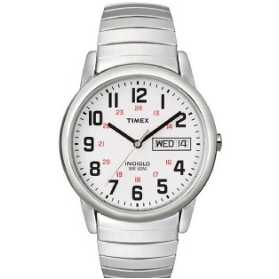 Timex Silver Core Easy Reader Watch W/ White Dial