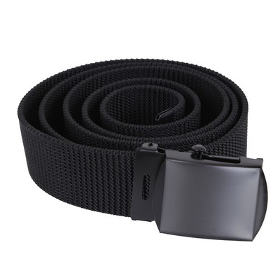 44" Standard Nylon Web Belt w/Black Buckle