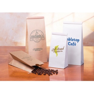 Tin Tie Coffee Bag Natural Kraft (4 1/4"x2 1/2"x10")