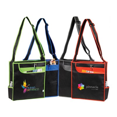 Multi-Pocket Messenger Shoulder Tote Bag