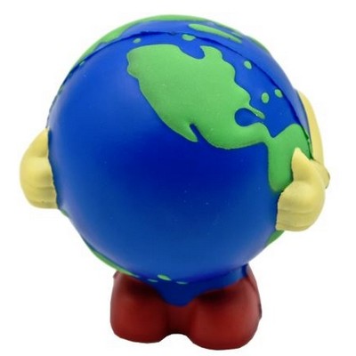 Earth Ball Man Figure Stress Reliever Toy