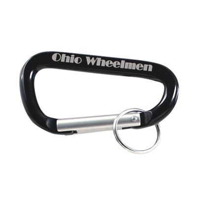 Black Carabiner Key Ring