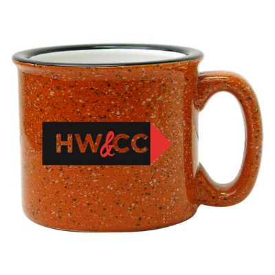 15 Oz. Campfire 2 Tone Mug (Terra Cotta Out/White In)