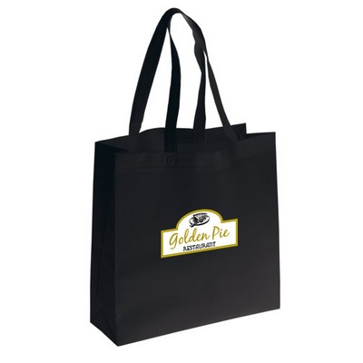 Non Woven Tote: 16" W x 15" H x 6.5" D