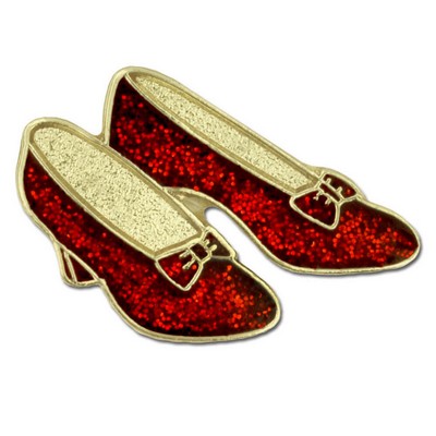 Red Dance Shoes Lapel Pin