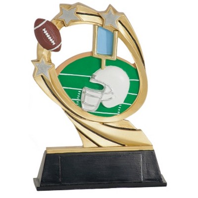 7" Football Cosmic Resin Figure Trophy