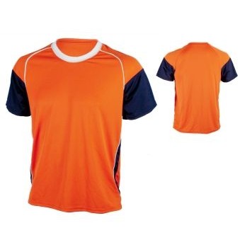 Adult Dazzle Cloth Soccer Jersey Shirt w/ Contrasting Front Sleeve & Piping