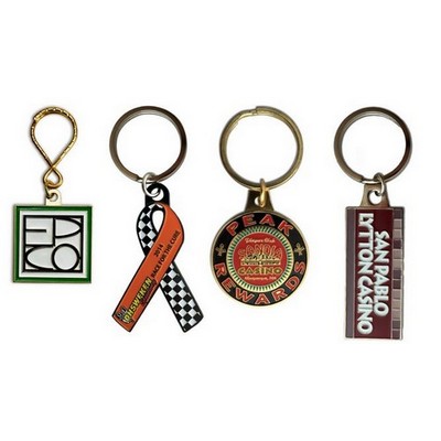 Custom Iron Die Struck Key Tag (1 3/8")