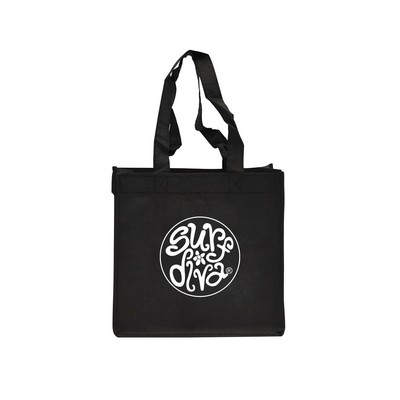 Non-Woven PP Black Shopper (10"x5"x10")