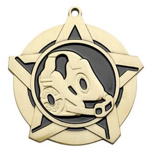 Super Star Medal -Wrestling- 2-1/4" Diameter