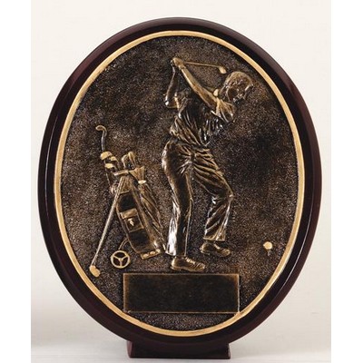 Golf Resin Plate - 6-1/2" Tall