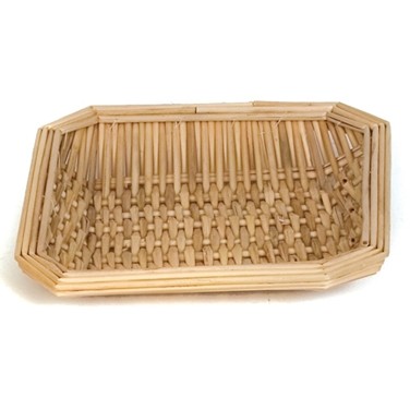 Square Wicker Basket (10"x10"x2")