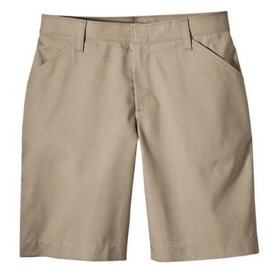 Dickies® Women's 9" Inseam Flat Front Short