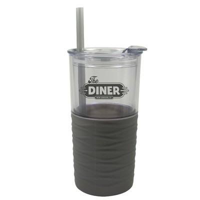 20 Oz. Duet by Savor™ Double Wall Acrylic Tumbler w/Silicone Sleeve