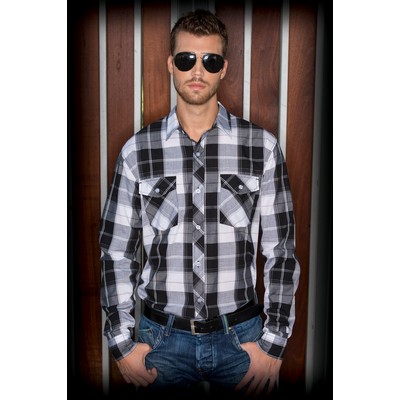 Burnside® Men's Long Sleeve Plaid Woven Shirt