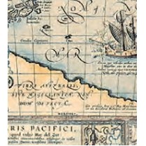 World Map Masculine Gift Wrap (833'x30" or 36")