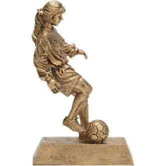 Signature Series Gold Female Soccer Figure - 8"