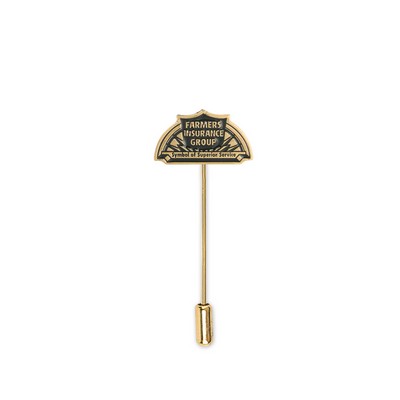 Classic Lapel Pin w/Scarf Pin (Up to 0.75")