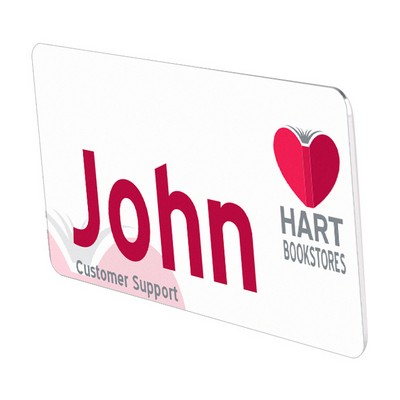 Name Badge - Full Color/Full Bleed - Aluminum - .025" x 1-1/2" x 3" Gloss