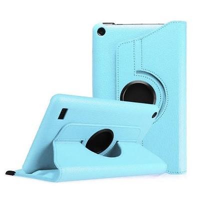 Kidder Rotate Leatherette Case for Kindle Fire HD 8" (Blue)