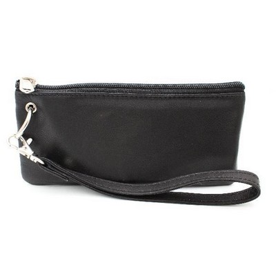 Ashlin® Designer Destiny Midnight Black Georgio Napa Cosmetic & Phone Wristlet