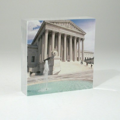 Square Lucite® Embedment Award (4" x 4" x 1")